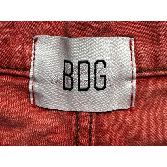 BDG Urban Outfitters Women's Pink "You and Me" Print Barrel Jeans - Size 25x28.5 - Picture 6 of 8